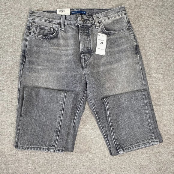 Levi's Made Crafted Twig High Rise Slim Denim Jeans Women's 29 Gray NWT - Picture 3 of 16
